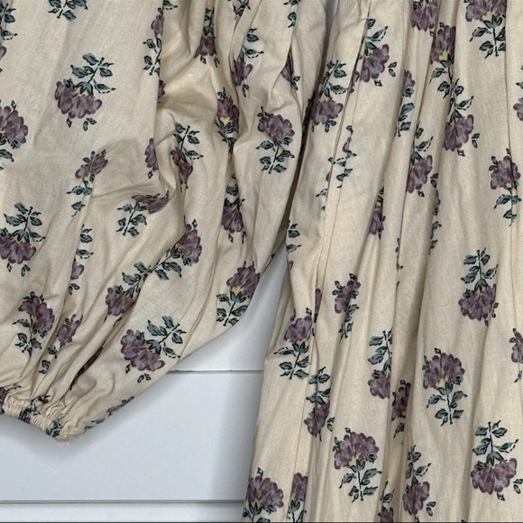 Ivy City Co Lettie Dress Purple Floral Boho Hippie Prairie Cottagecore Fairy NEW - Picture 10 of 16